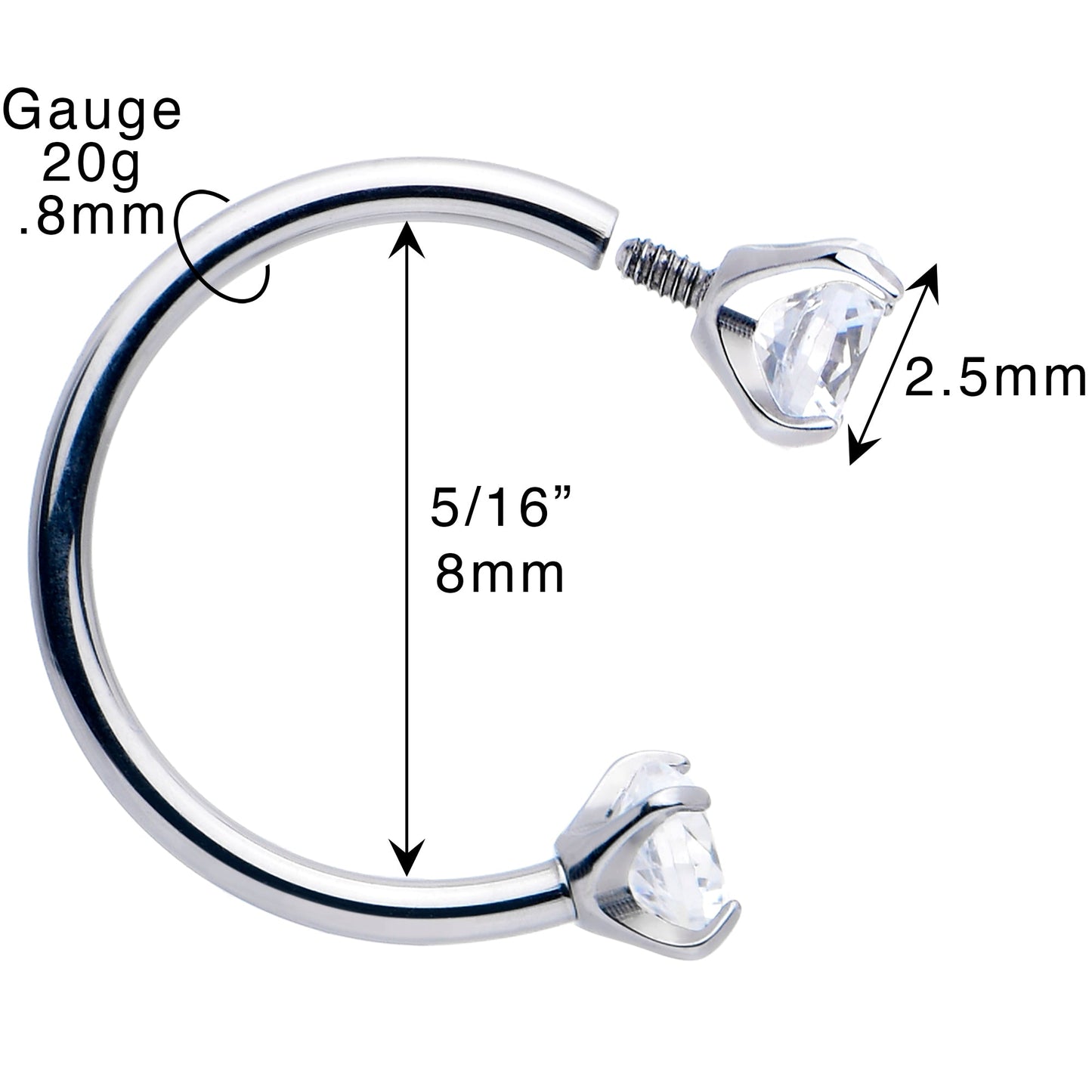 SparkStud™ Nose Piercing