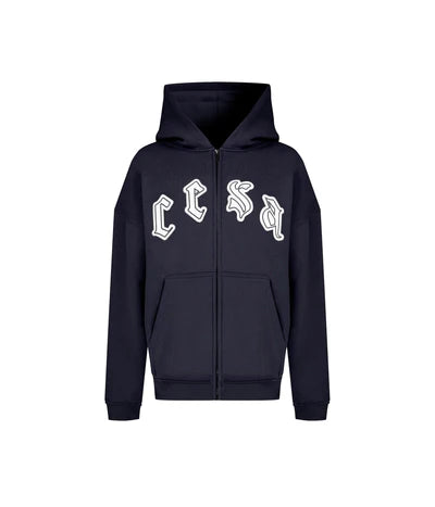 DOUBLE ZIPPER "GREY-MELANGE"