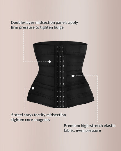 CurveLock 3-Row Adjustable Waist Trainer