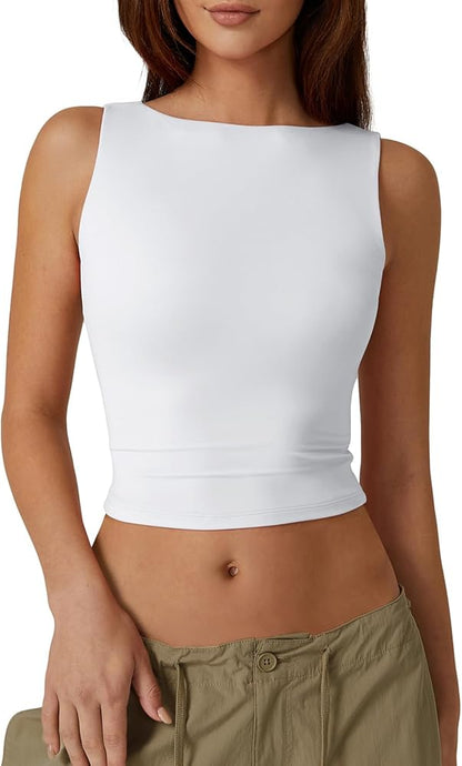 ELARA™ Backless Tank Top