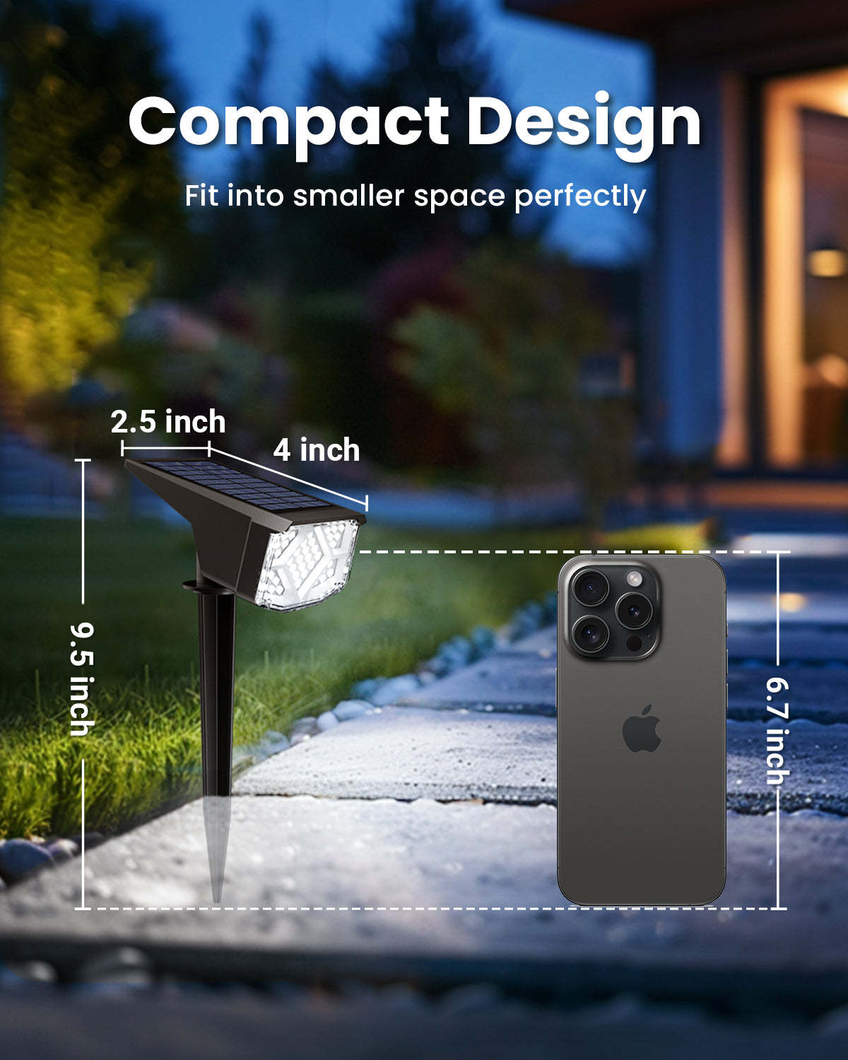 EverGlow Solar Landscape Spotlight