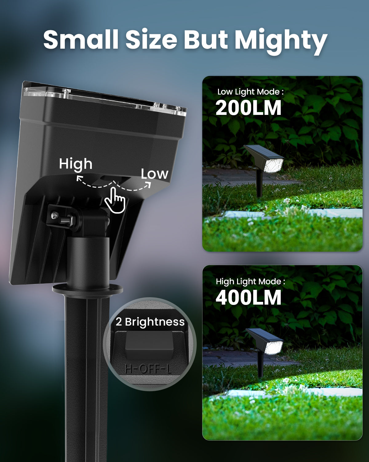EverGlow Solar Landscape Spotlight