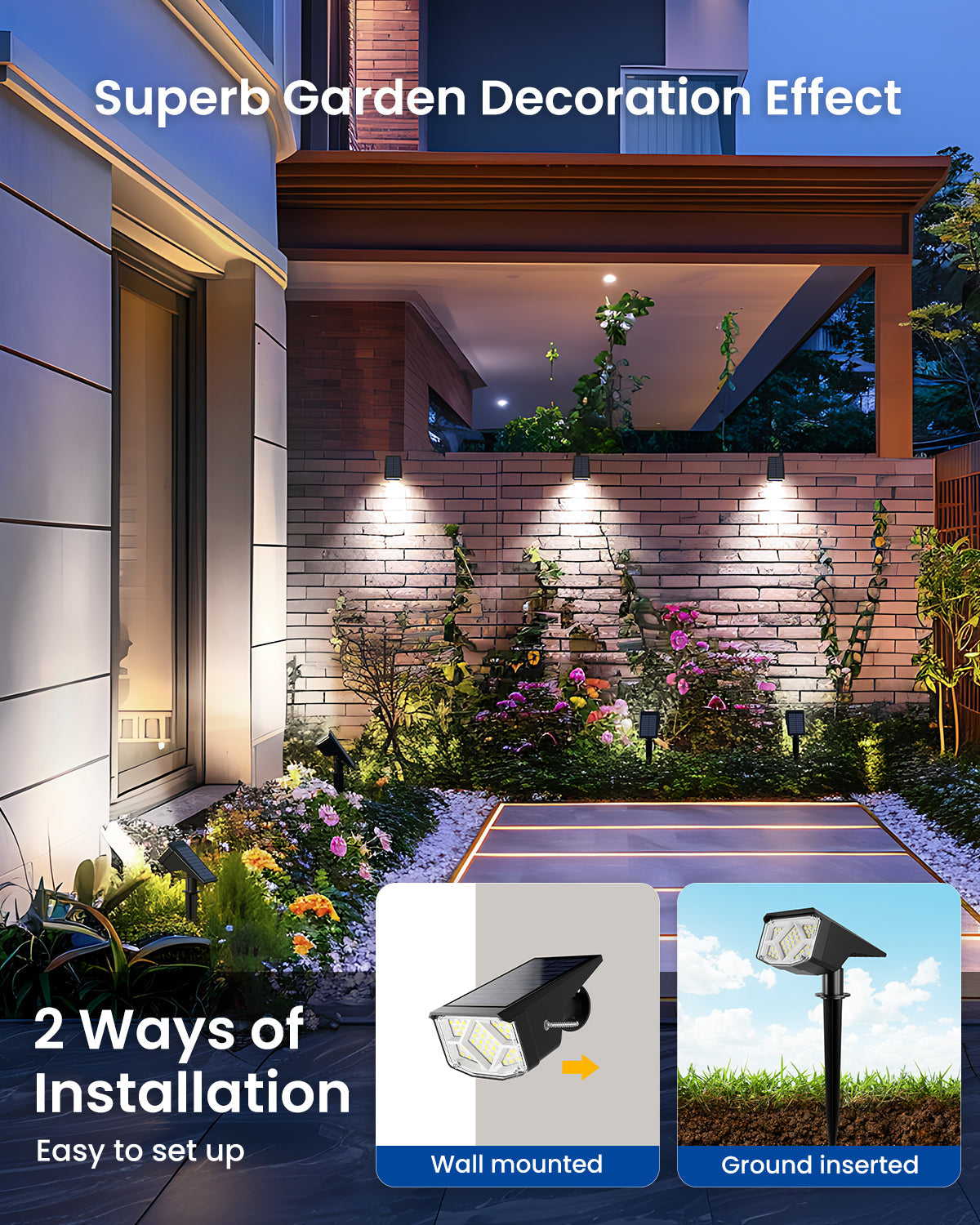 EverGlow Solar Landscape Spotlight